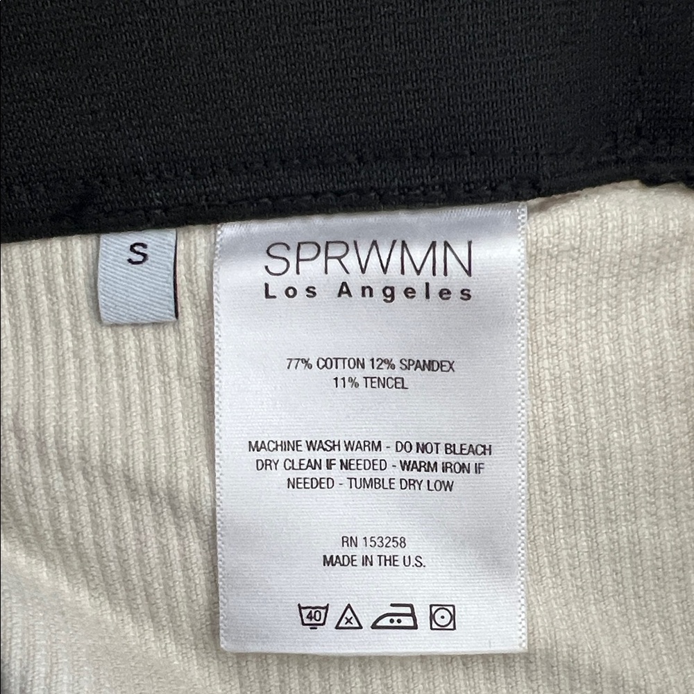 Chic SPRWMN Cropped Flare Buttercream Corduroy Leggings - Picture 5 of 5
